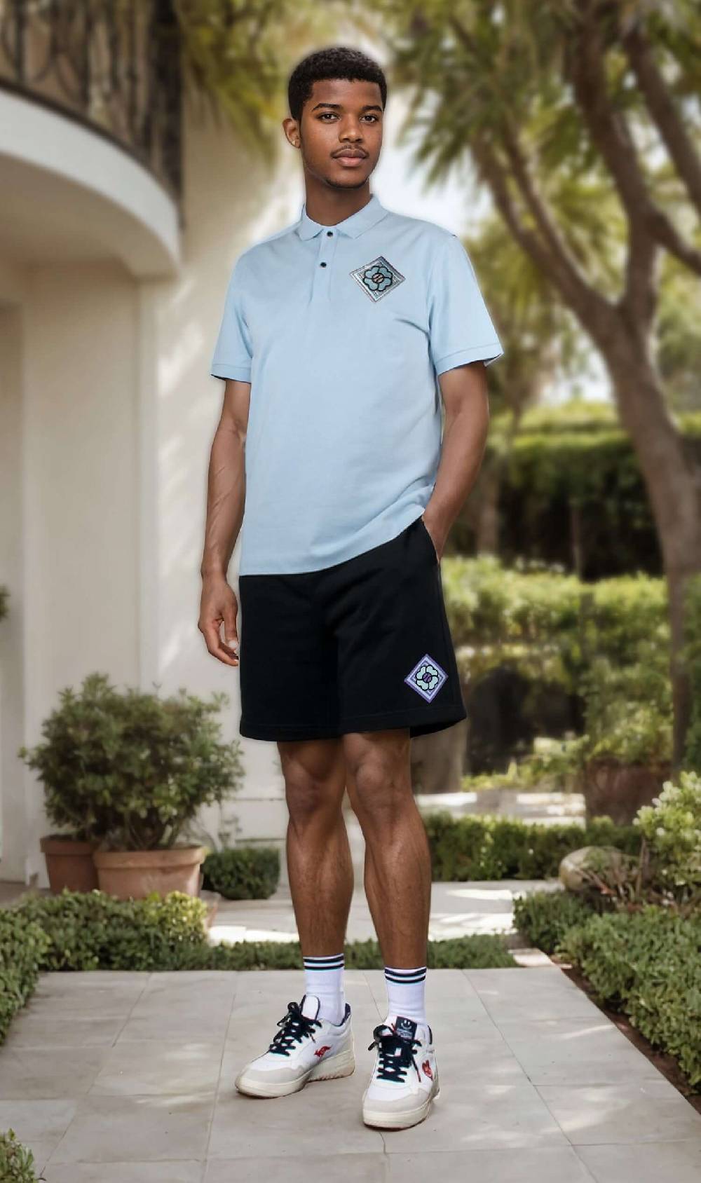 NIL+MON Shorts "Clover Blue" Kostenlose Rückgabe