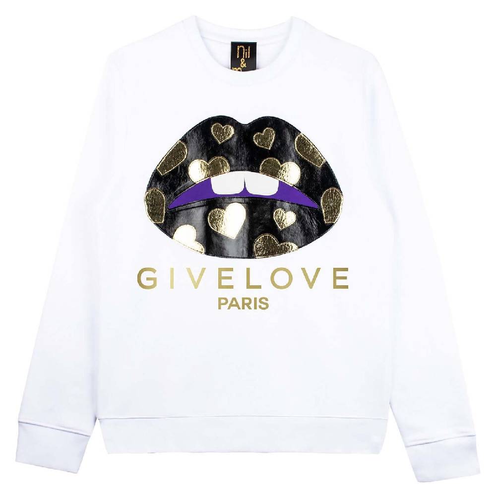 NIL+MON Sweatshirt "Givelove Black" Black Friday Preise