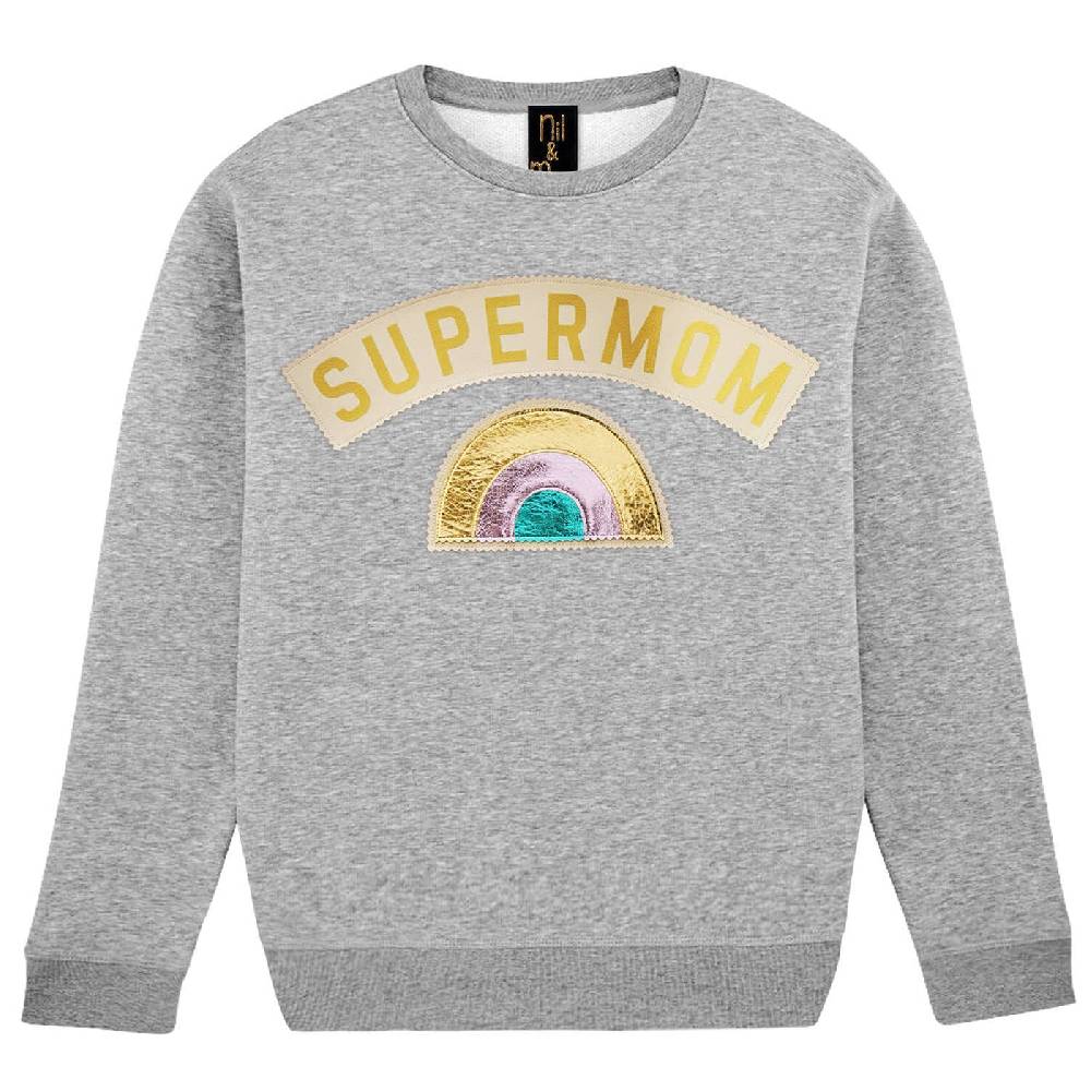 NIL+MON Sweatshirt "Supermom" Schlussverkauf