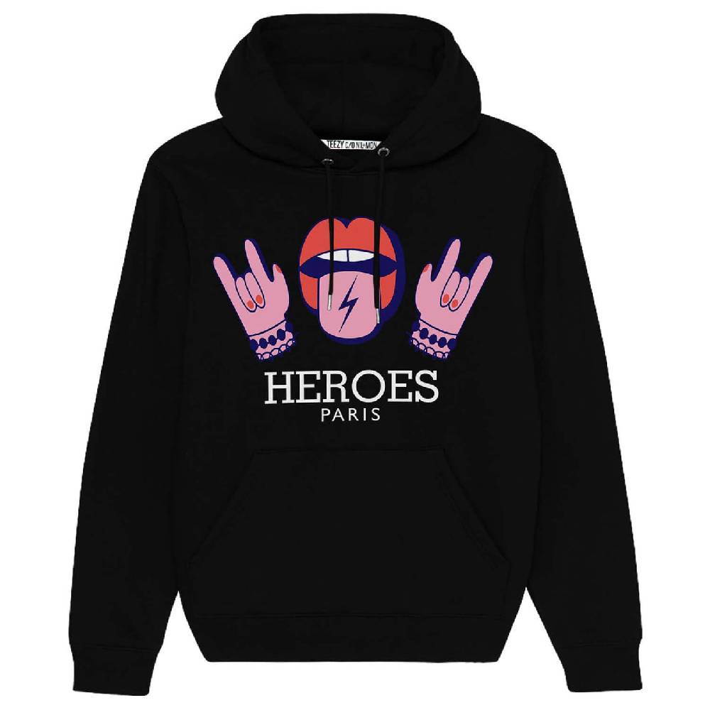 NIL+MON Hoodie "TZ Heroes Lips" Black Friday