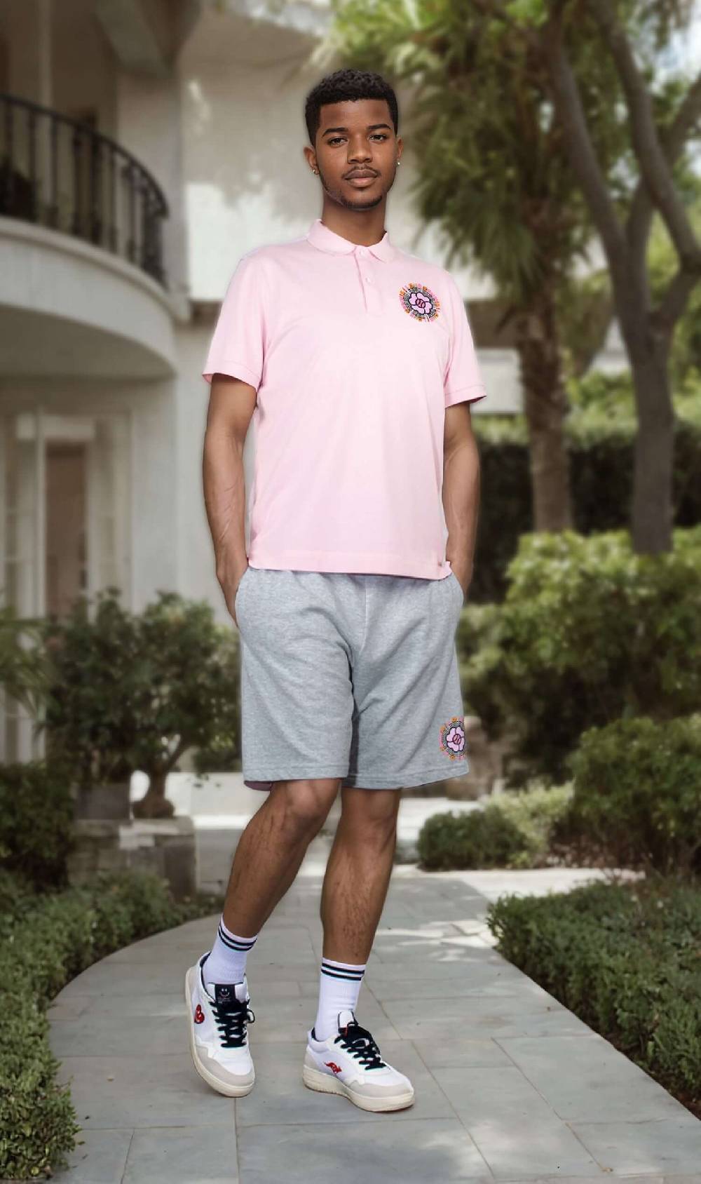 NIL+MON Shorts "Circle Rose" Fabrik Onlineshop