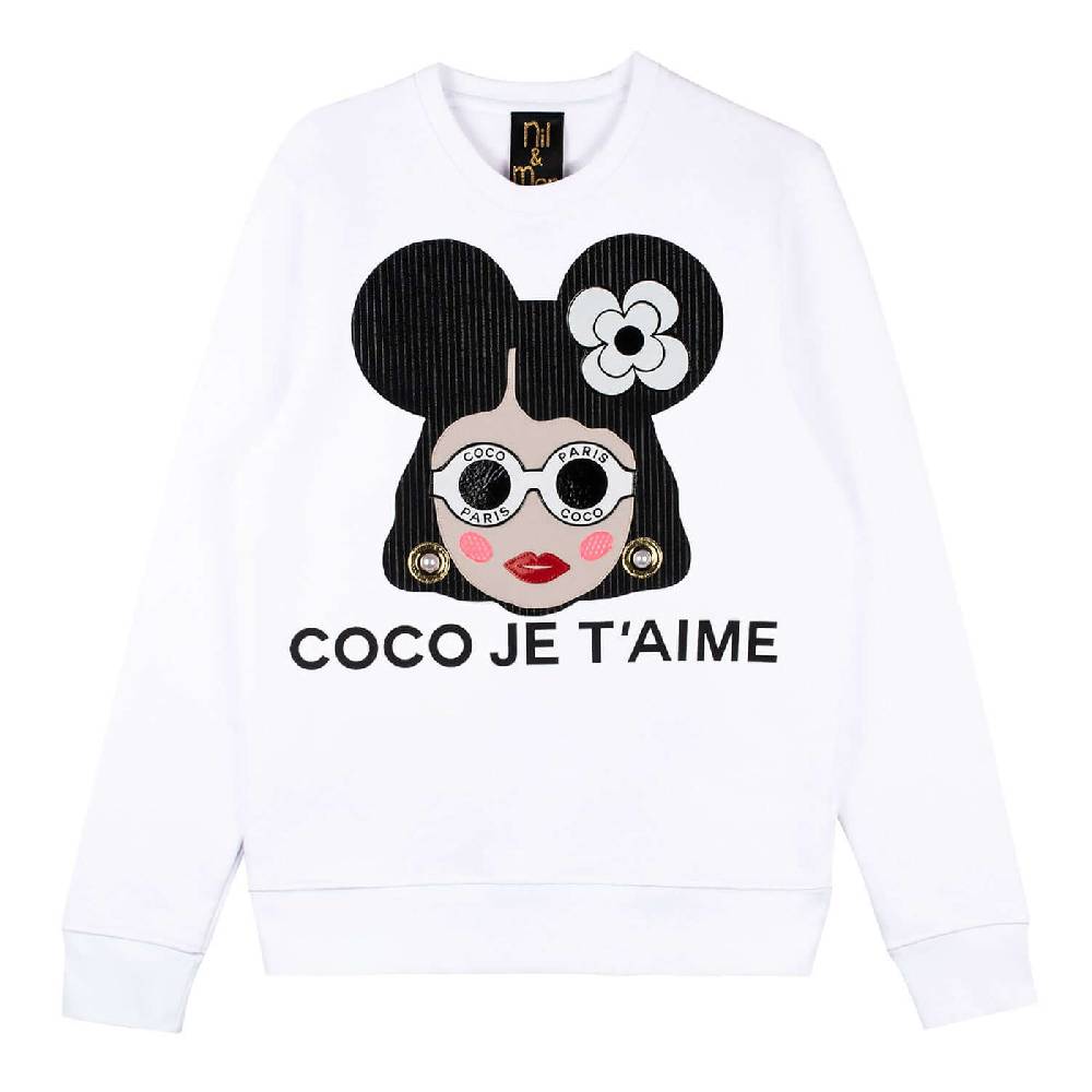 NIL+MON Sweatshirt "Coco Je" Top Angebot