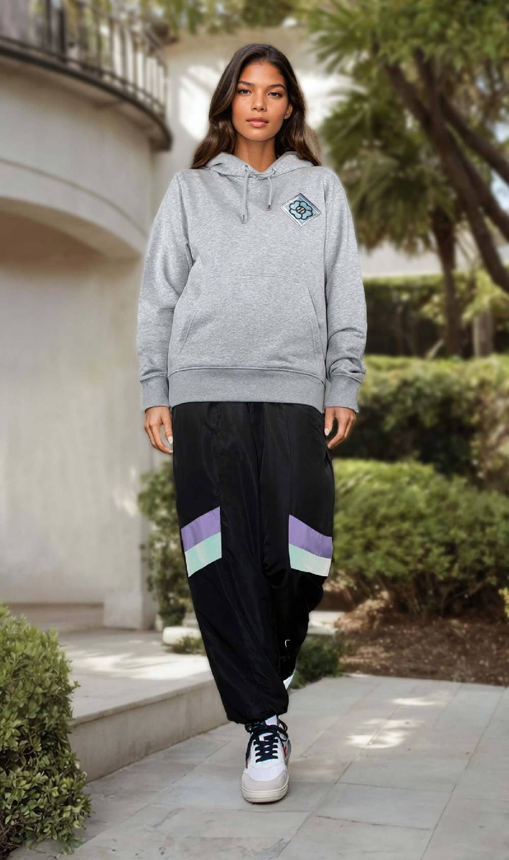 NIL+MON Hoodie "Clover Blue" Online Outlet