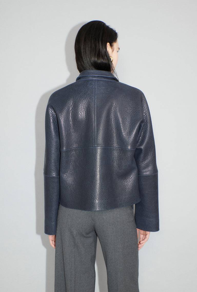 ﻿Odeeh Grainy Lamb Nappa Jacke, Nightflight Begrenzte Freigabe
