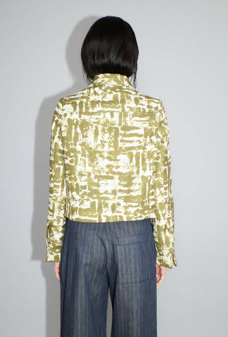 Odeeh Blow-Up Texture Jacke, Goldolive Letzte 2 Tage
