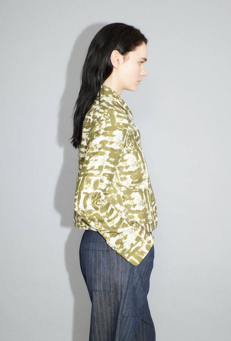 Odeeh Blow-Up Texture Jacke, Goldolive Letzte 2 Tage