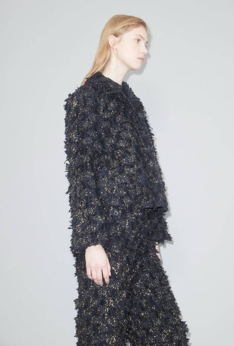 Odeeh Gold Sprinkled Fringes Jacke, Midnight Zeitbegrenzte Promotion