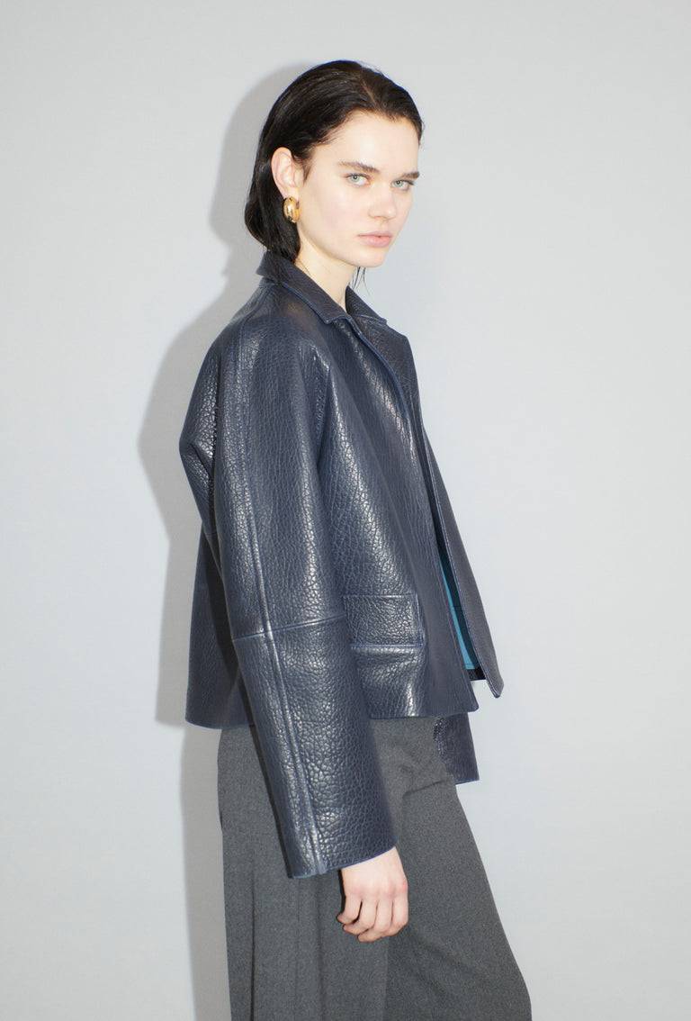 Odeeh Grainy Lamb Nappa Jacke, Nightflight Sonderangebot der Fabrik