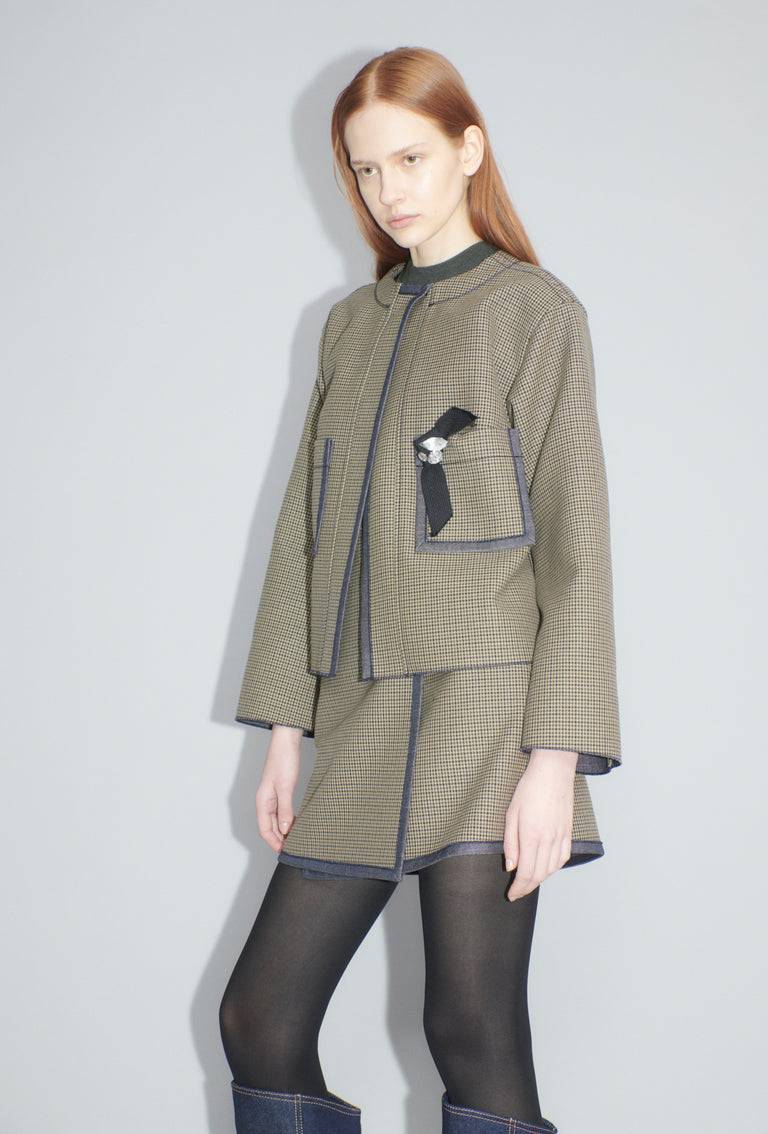 Odeeh Bounded Denim Jacke, Khaki Bis zu 55% Rabatt