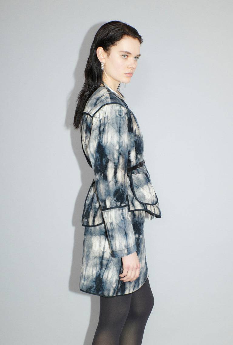 Odeeh Quilted Tie-Dye Jacke, Ink Discount Store für neue Produkte