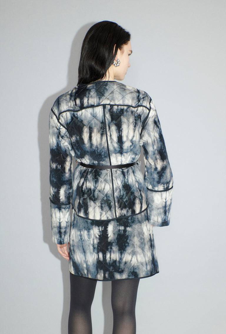 Odeeh Quilted Tie-Dye Jacke, Ink Discount Store für neue Produkte