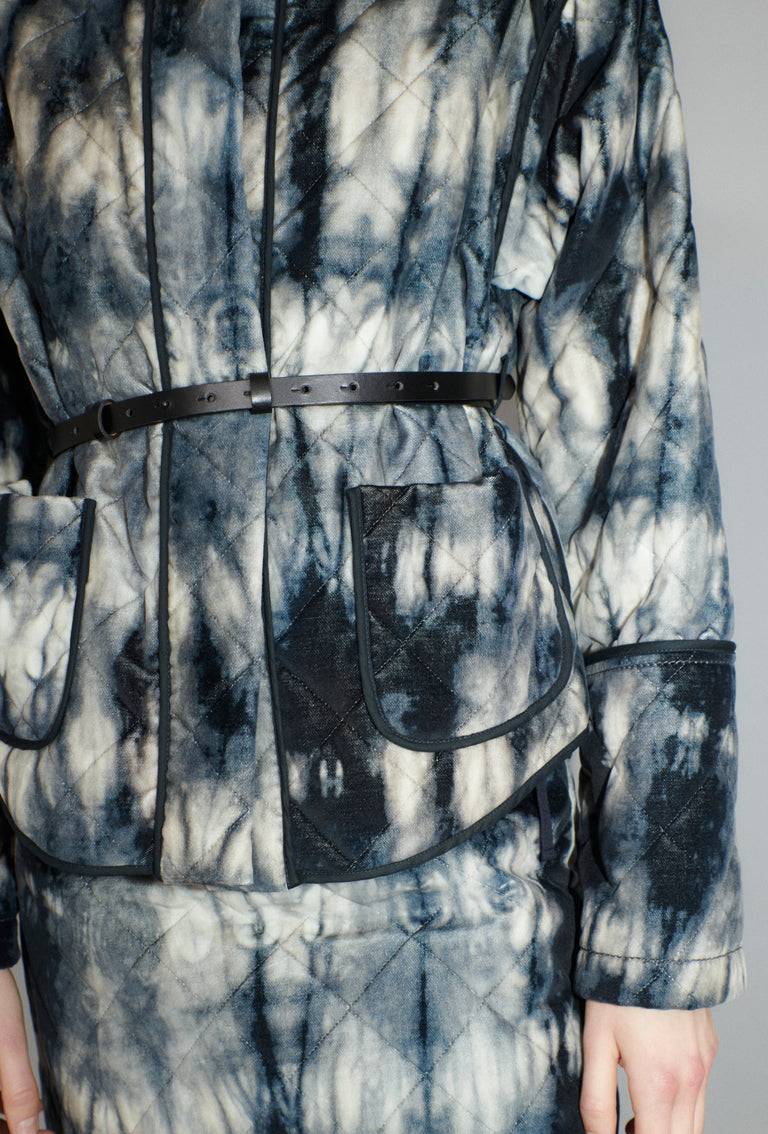 Odeeh Quilted Tie-Dye Jacke, Ink Discount Store für neue Produkte