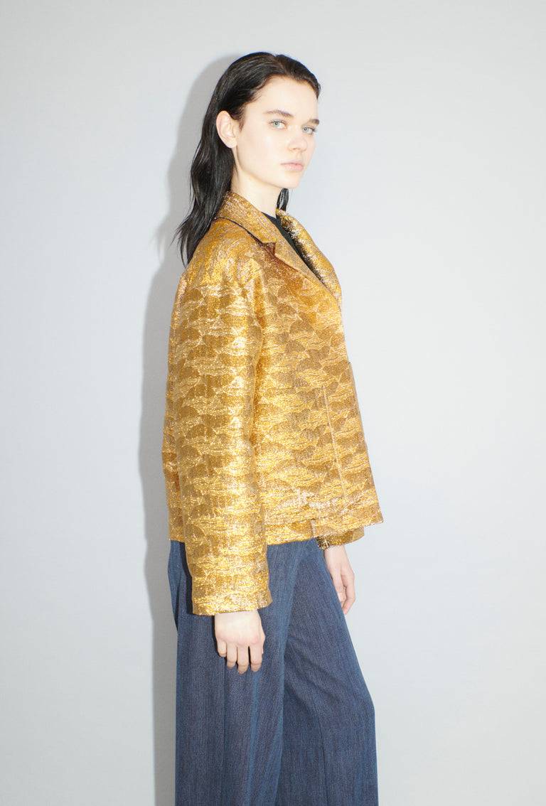 Odeeh Golden Flood Jacke, Gold Super Rabatt