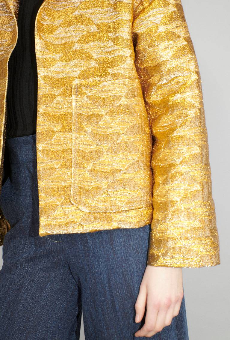 Odeeh Golden Flood Jacke, Gold Super Rabatt