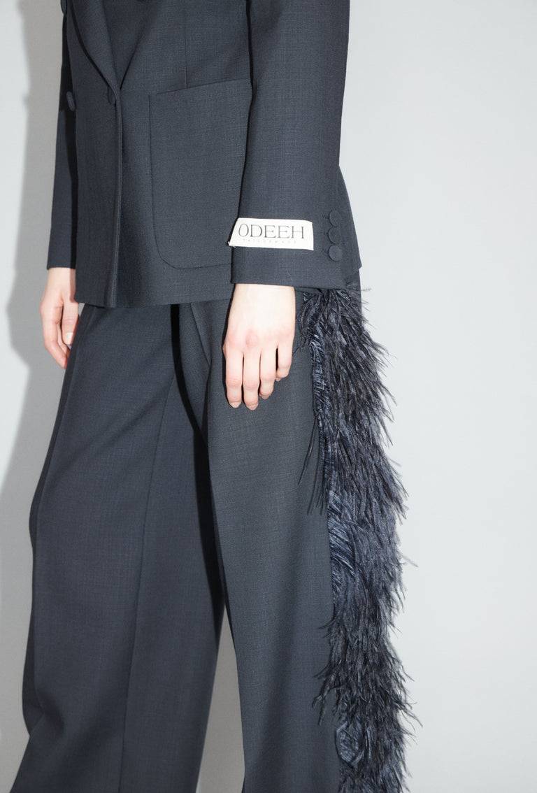 Odeeh Struct. Tropical Hose, Slate Im Verkauf