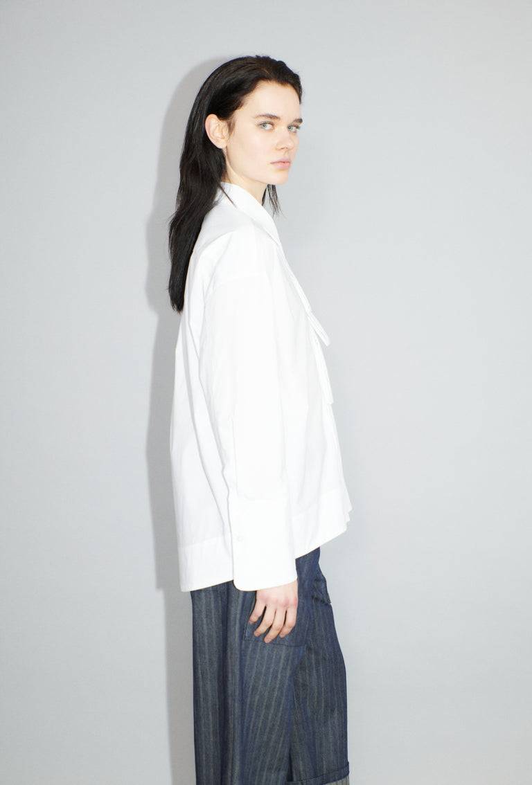 Odeeh Crushed Popeline Bluse, White Flash Sale