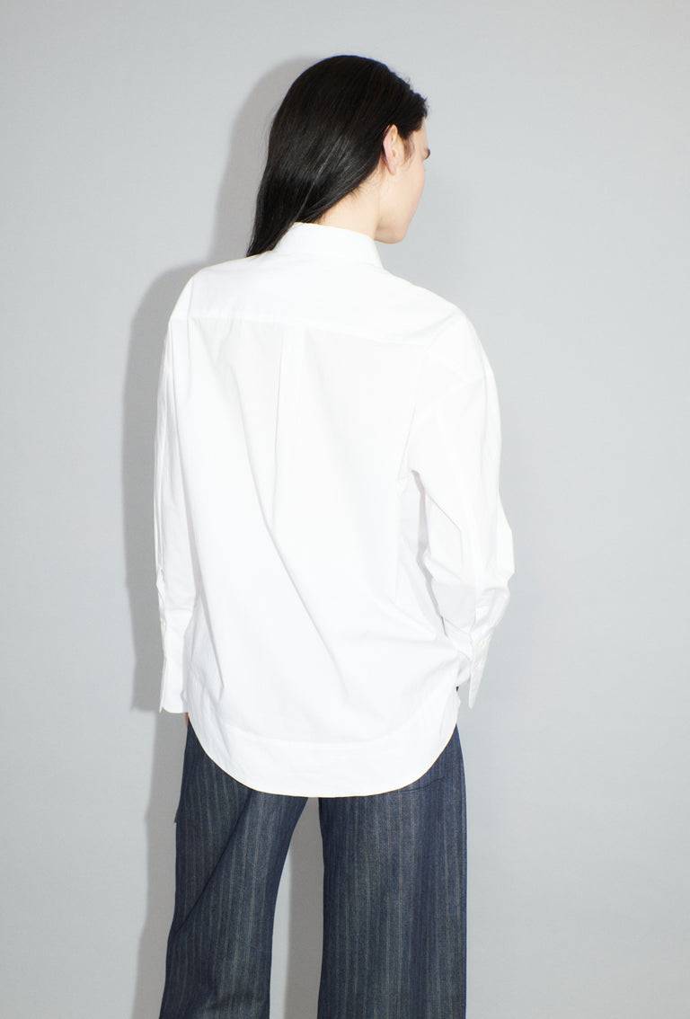 Odeeh Crushed Popeline Bluse, White Flash Sale