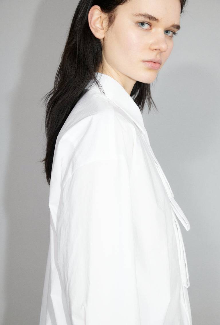 Odeeh Crushed Popeline Bluse, White Flash Sale