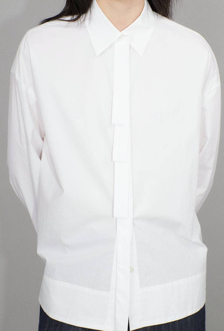 Odeeh Crushed Popeline Bluse, White Flash Sale