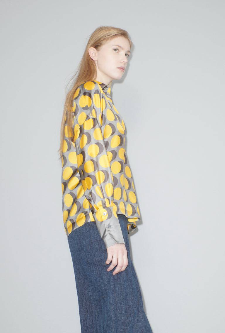 Odeeh Double Dot Bluse, Golden Yellow Weihnachtsangebot