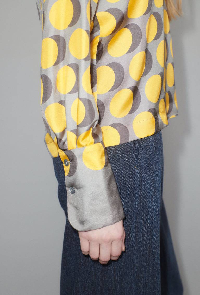 Odeeh Double Dot Bluse, Golden Yellow Weihnachtsangebot