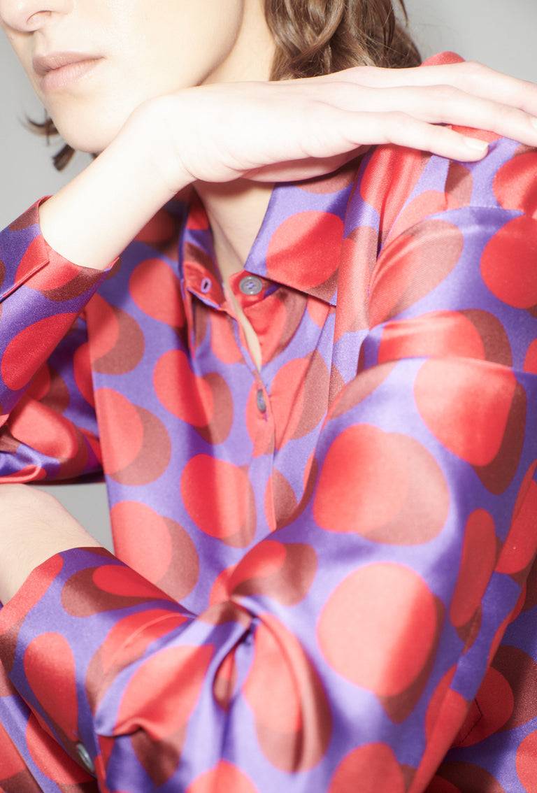 Odeeh Double Dot Bluse, Lipstick Osterangebot
