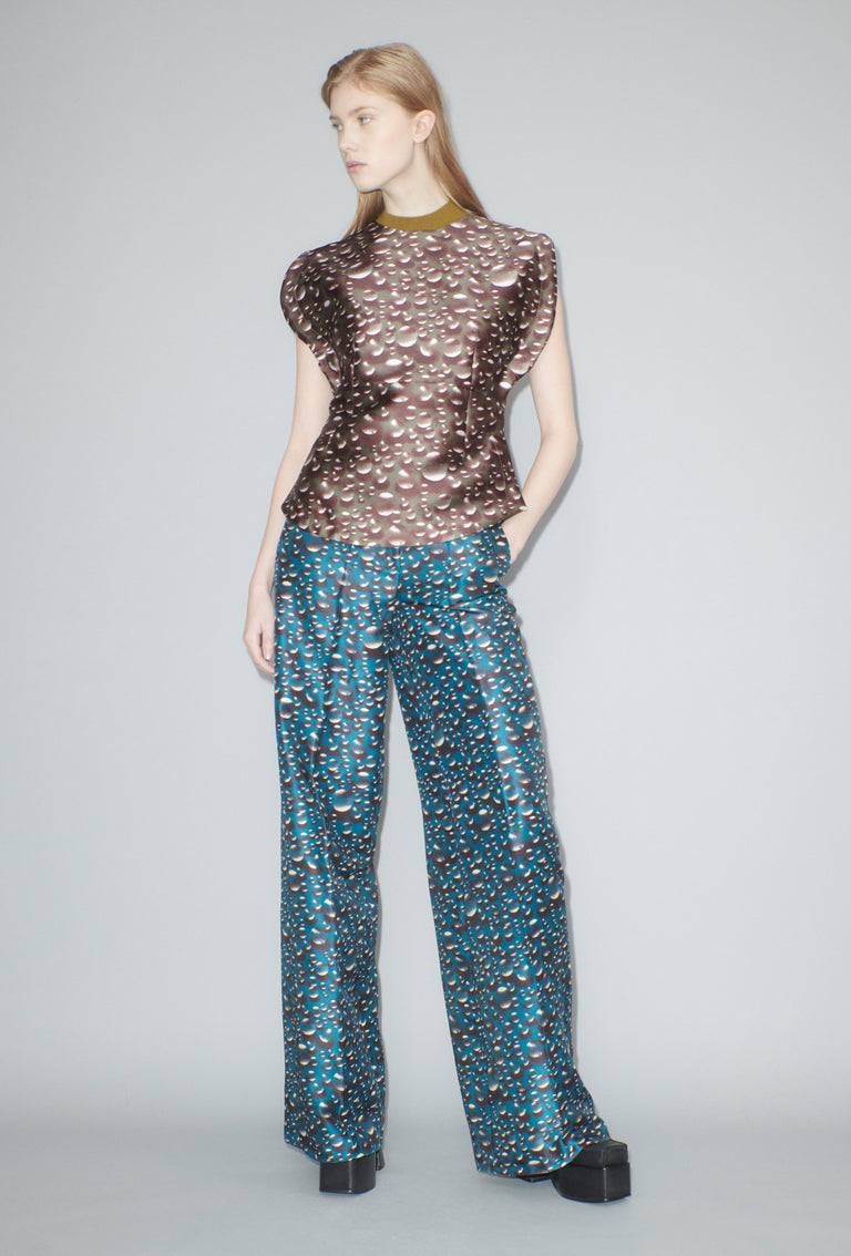 Odeeh Glass Bubbles Top, Aubergine Valentinstagsangebot
