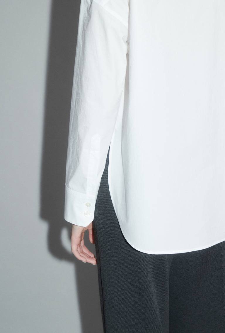 Odeeh Crushed Popeline Bluse, White Jubiläumsangebot