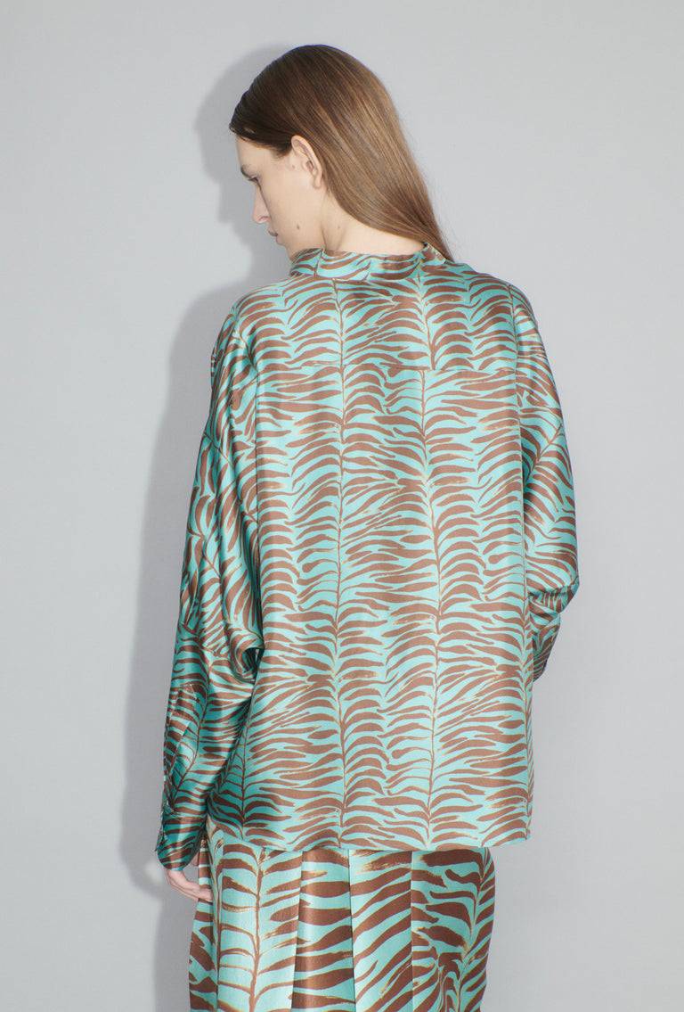 Odeeh Op-Art Tree Bluse, Shellac Top Angebot