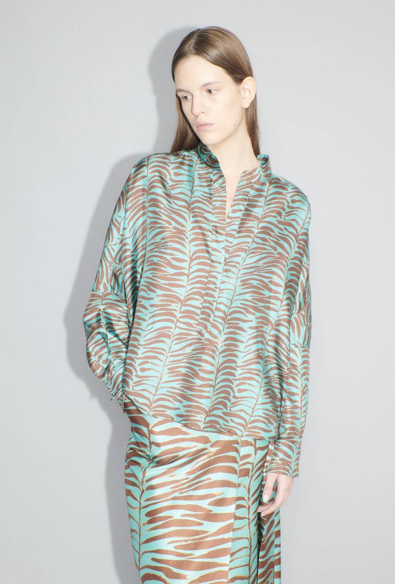 Odeeh Op-Art Tree Bluse, Shellac Top Angebot