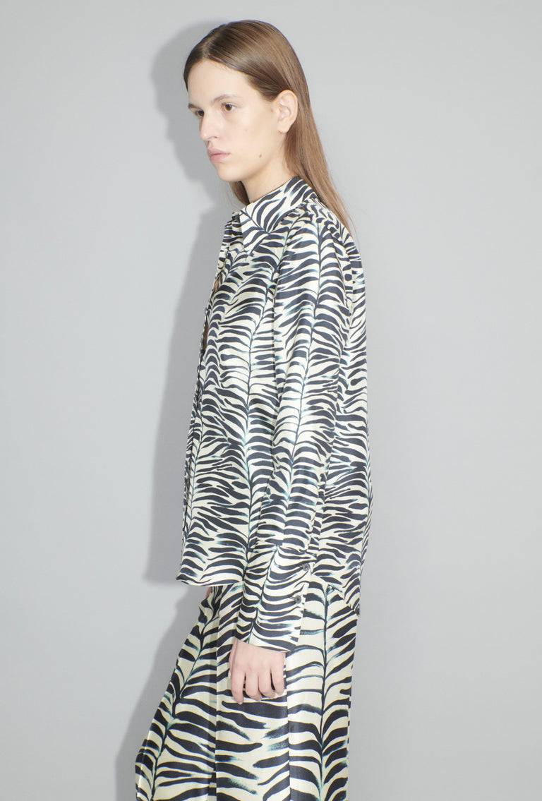 Odeeh Op-Art Tree Bluse, Black White Online Outlet