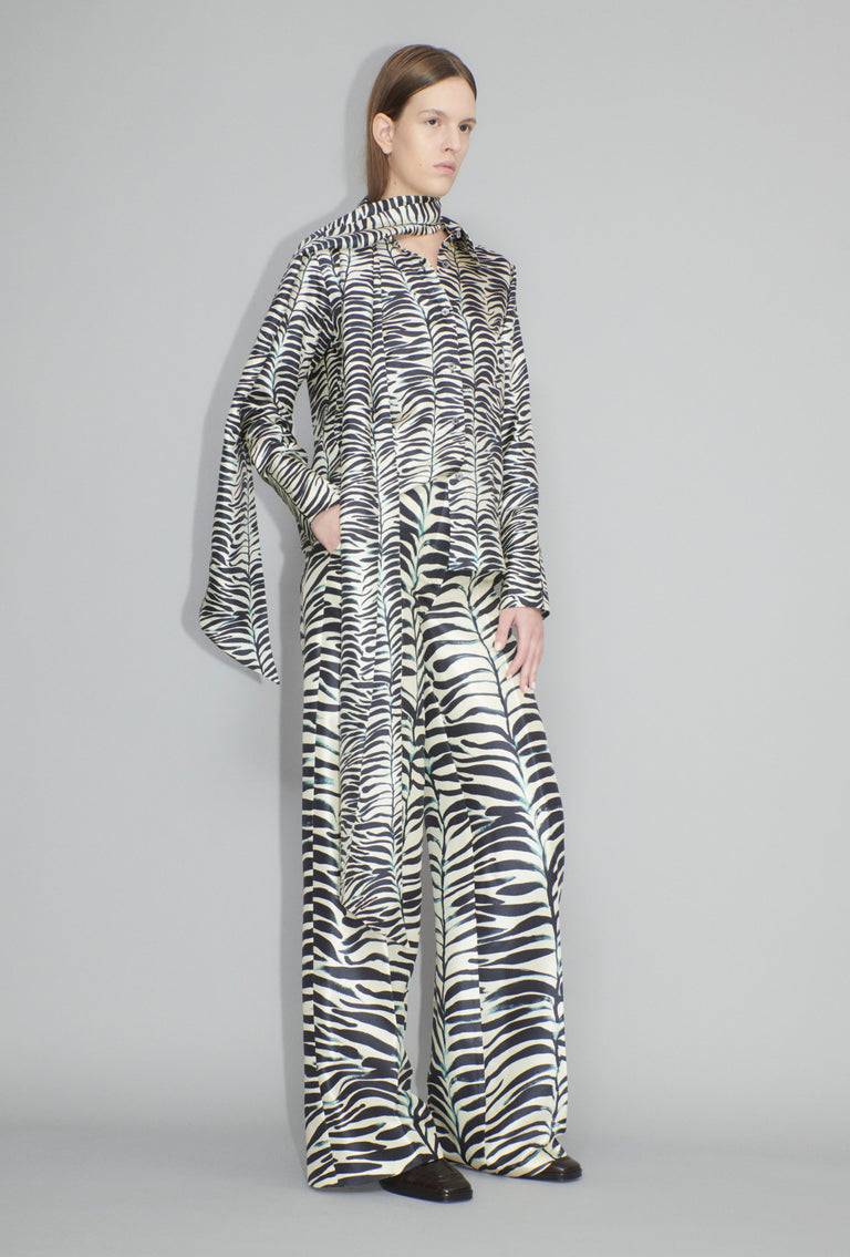 Odeeh Op-Art Tree Bluse, Black White Online Outlet