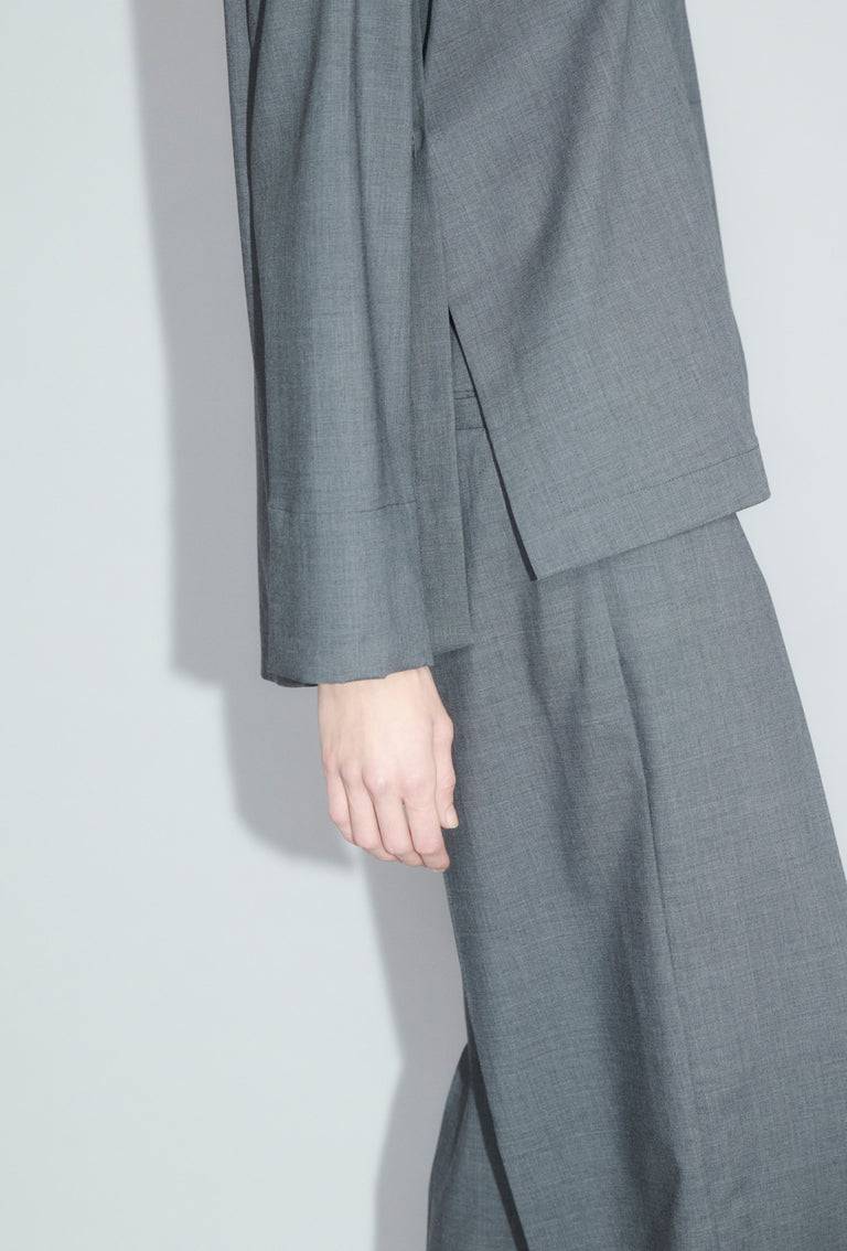 Odeeh Super Light Wool Bluse, Charcoal Neuheiten