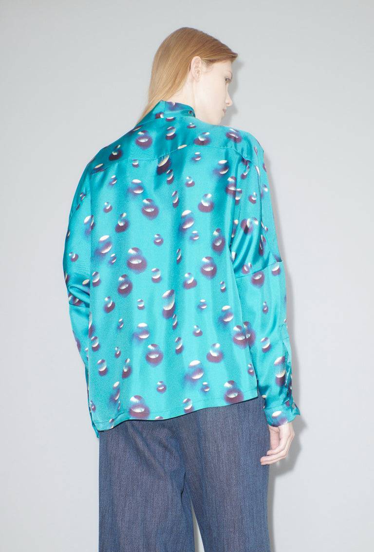 Odeeh Airbrush Drops Bluse, Peacock VIP-Rabatte