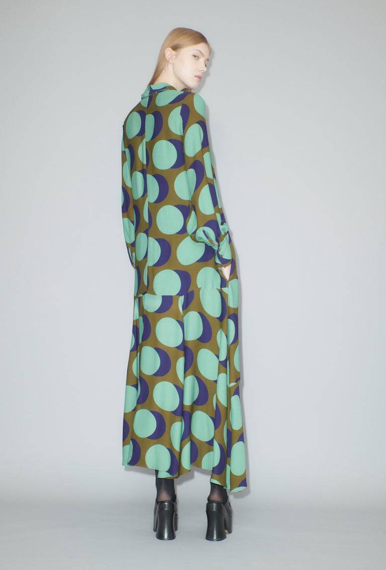 Odeeh Big Double Dot Kleid, Moss Neueste Stile
