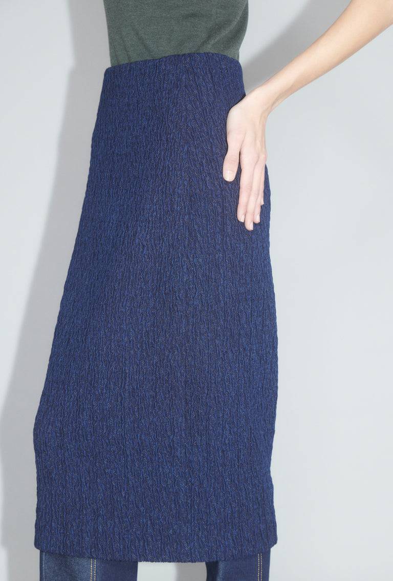 Odeeh Stretch Cloqué Rock, Indigo Discount Store für neue Produkte