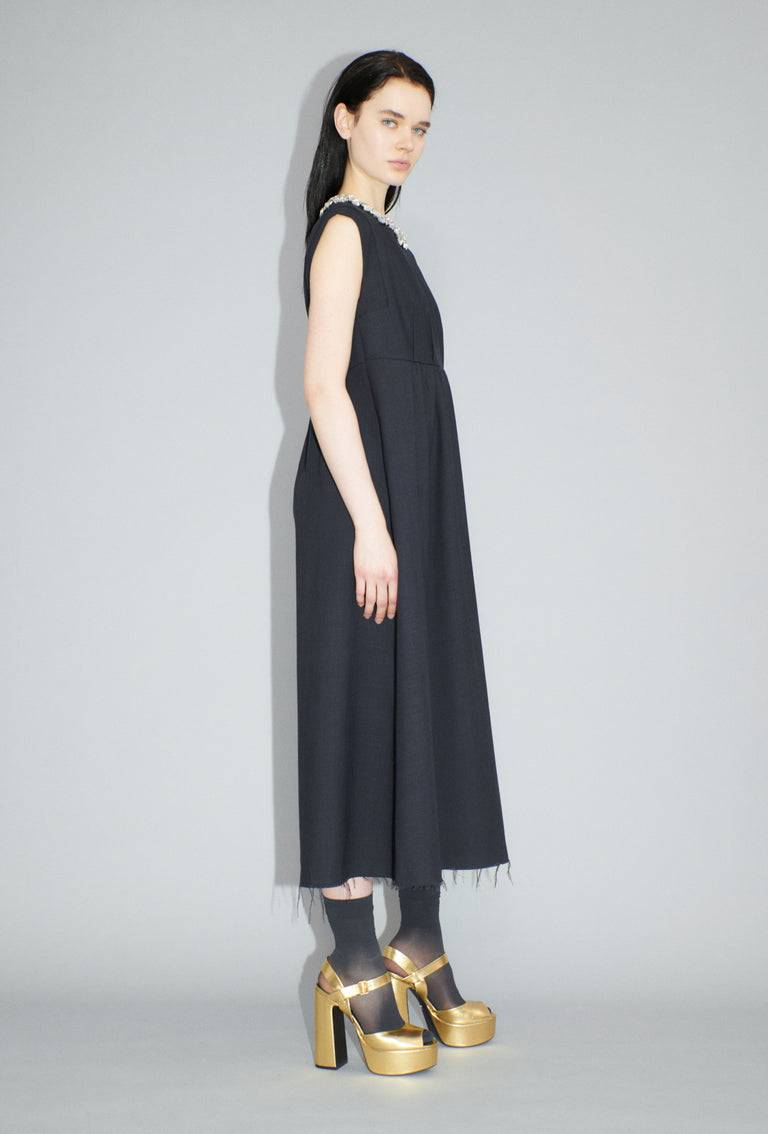 Odeeh Struct. Tropical Kleid, Slate 50% Rabatt mit kostenlosem Versand