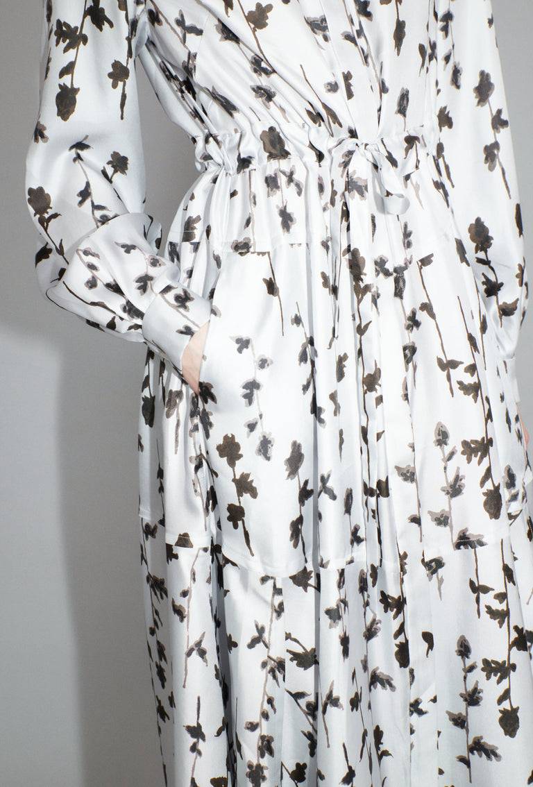 Odeeh Flower Items on Twill Kleid, Diamond Black Friday Preise