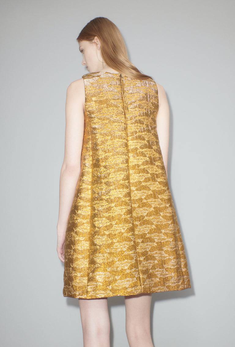 Odeeh Golden Flood Kleid, Gold Im Verkauf