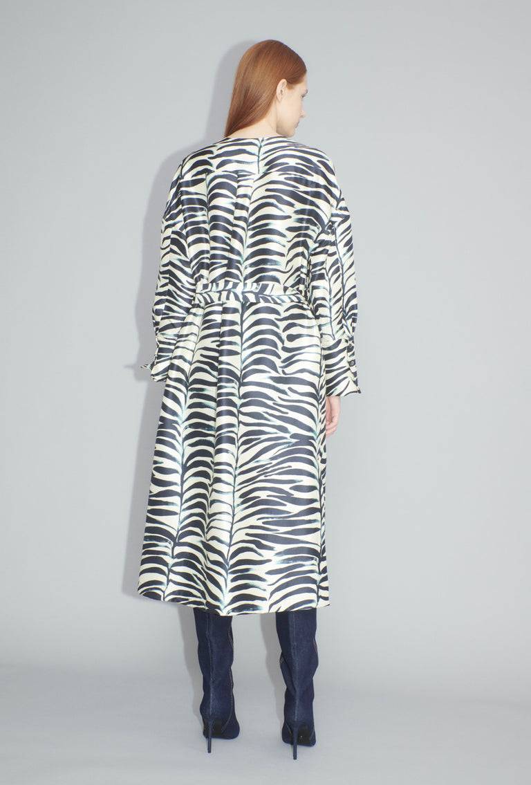 Odeeh Big Op-Art Tree Kleid, Black White 50% Rabatt für begrenzte Zeit