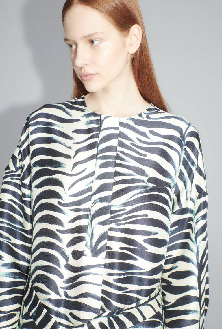Odeeh Big Op-Art Tree Kleid, Black White 50% Rabatt für begrenzte Zeit