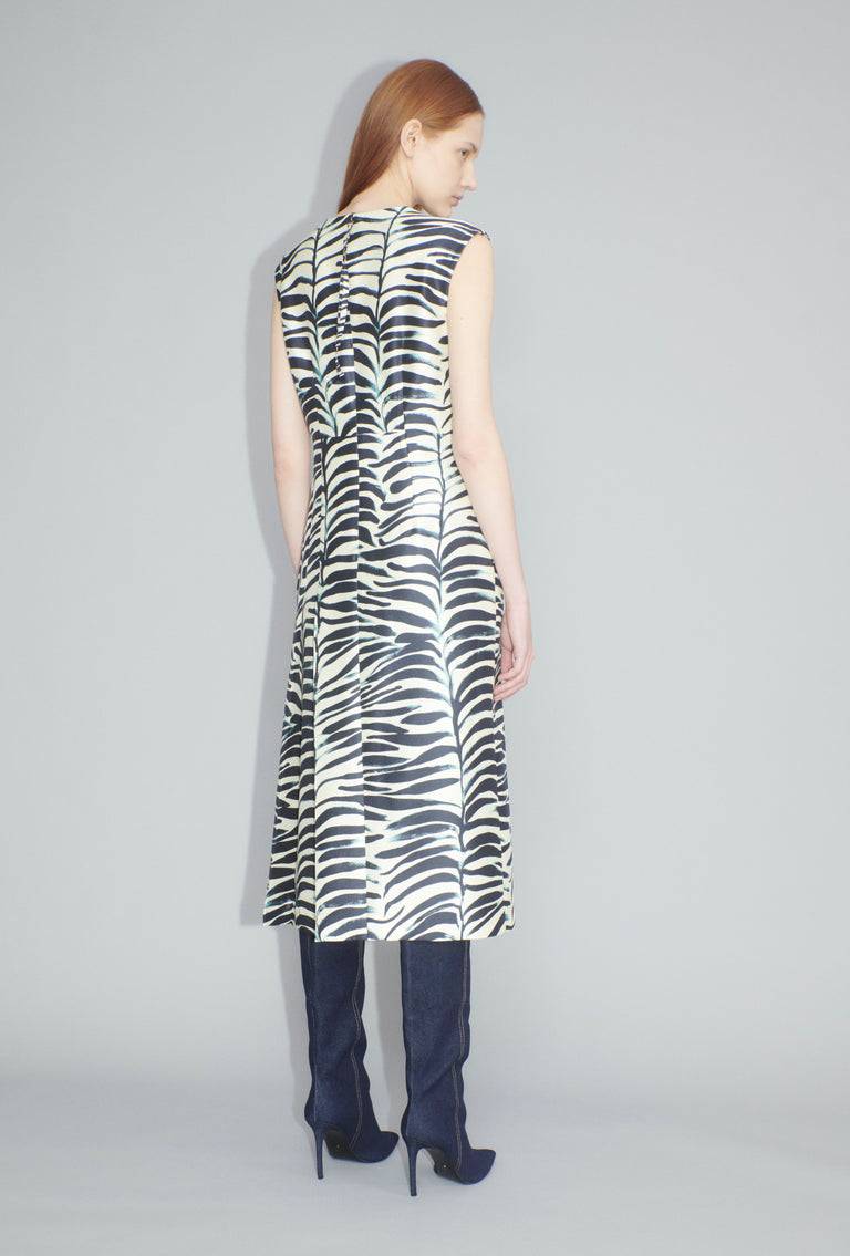 Odeeh Big Op-Art Tree Kleid, Black White Rabatte dieses Monats