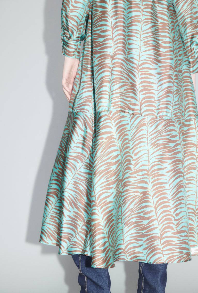 Odeeh Op-Art Tree Kleid, Shellac 2025