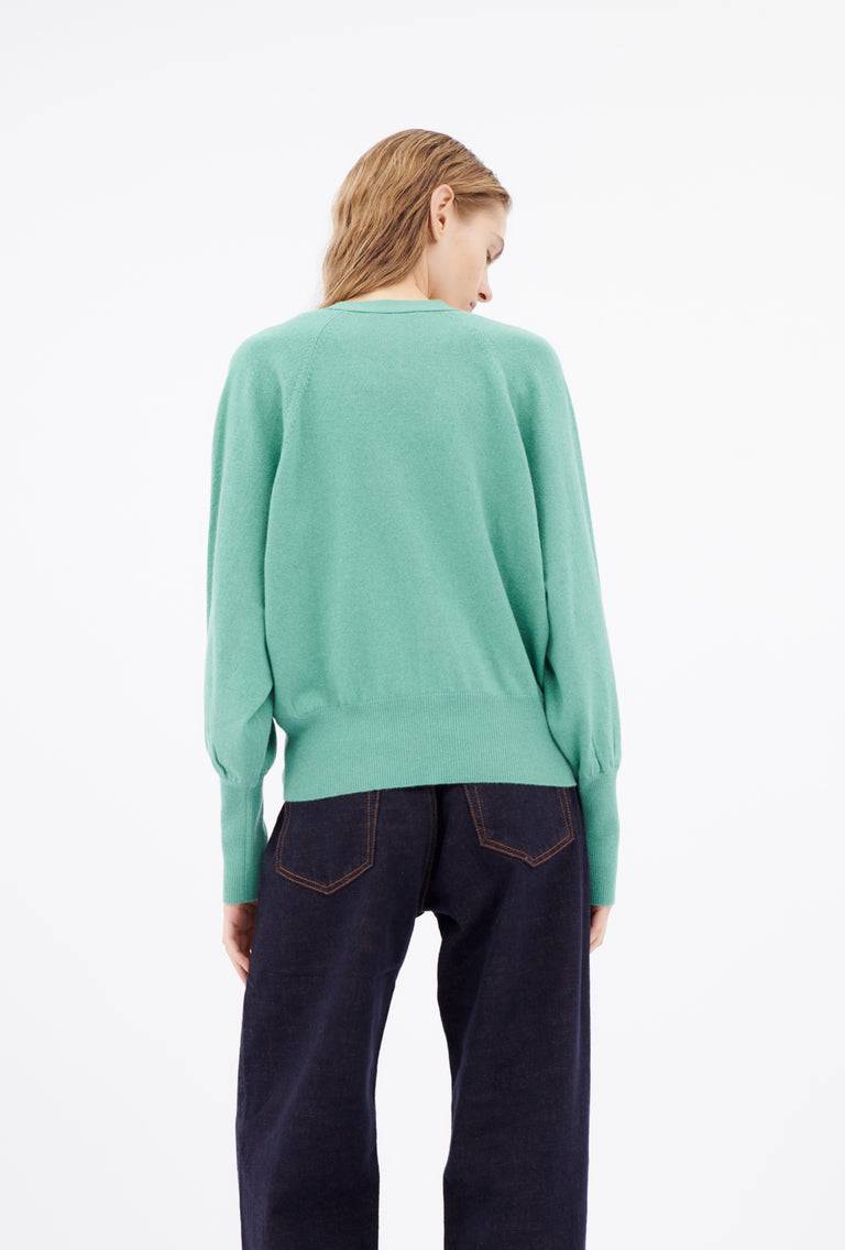 Odeeh Light Cashmere Cardigan, Mermaid Green Großer Ausverkauf