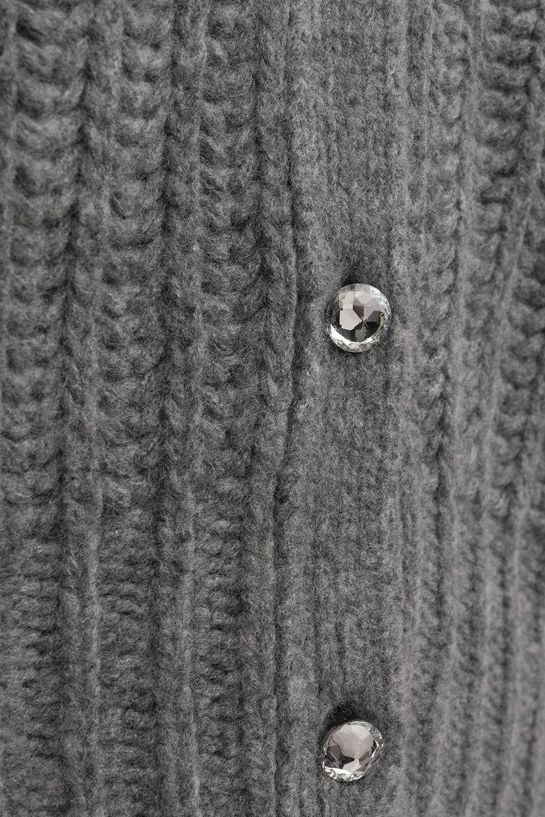 Odeeh Cashair Cardigan, Heather Grey Begrenztes Angebot
