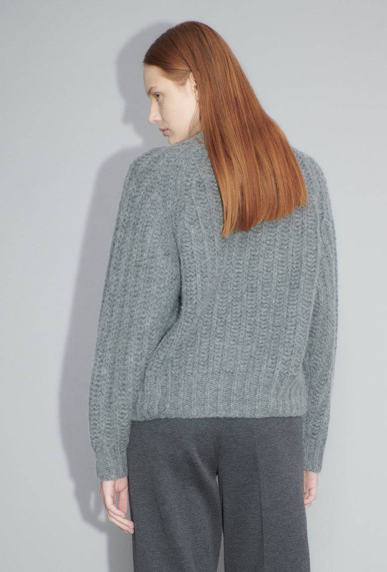 Odeeh Cashair Cardigan, Heather Grey Begrenztes Angebot