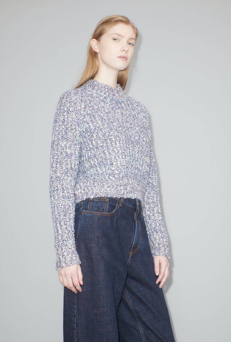Odeeh Marbled Alpaca Wool Pullover, Light Mauve Saisonschlussverkauf