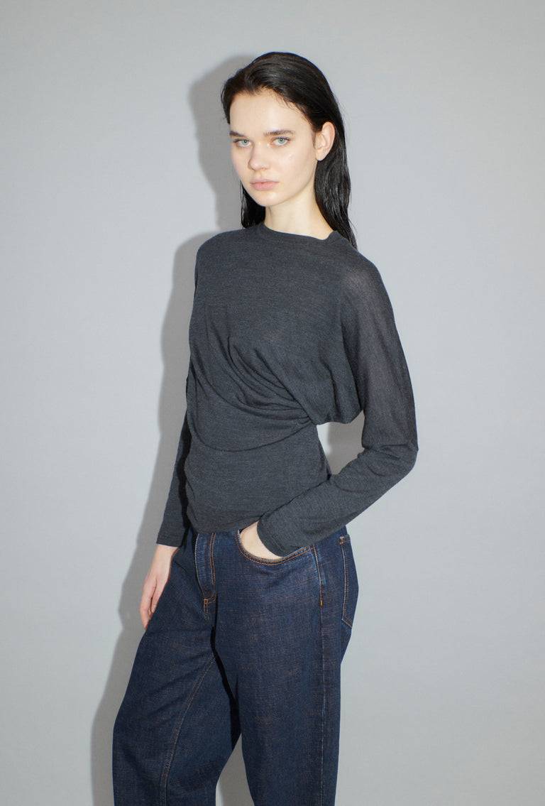 Odeeh Merino Extrafine Pullover, Charcoal Weihnachtsangebot