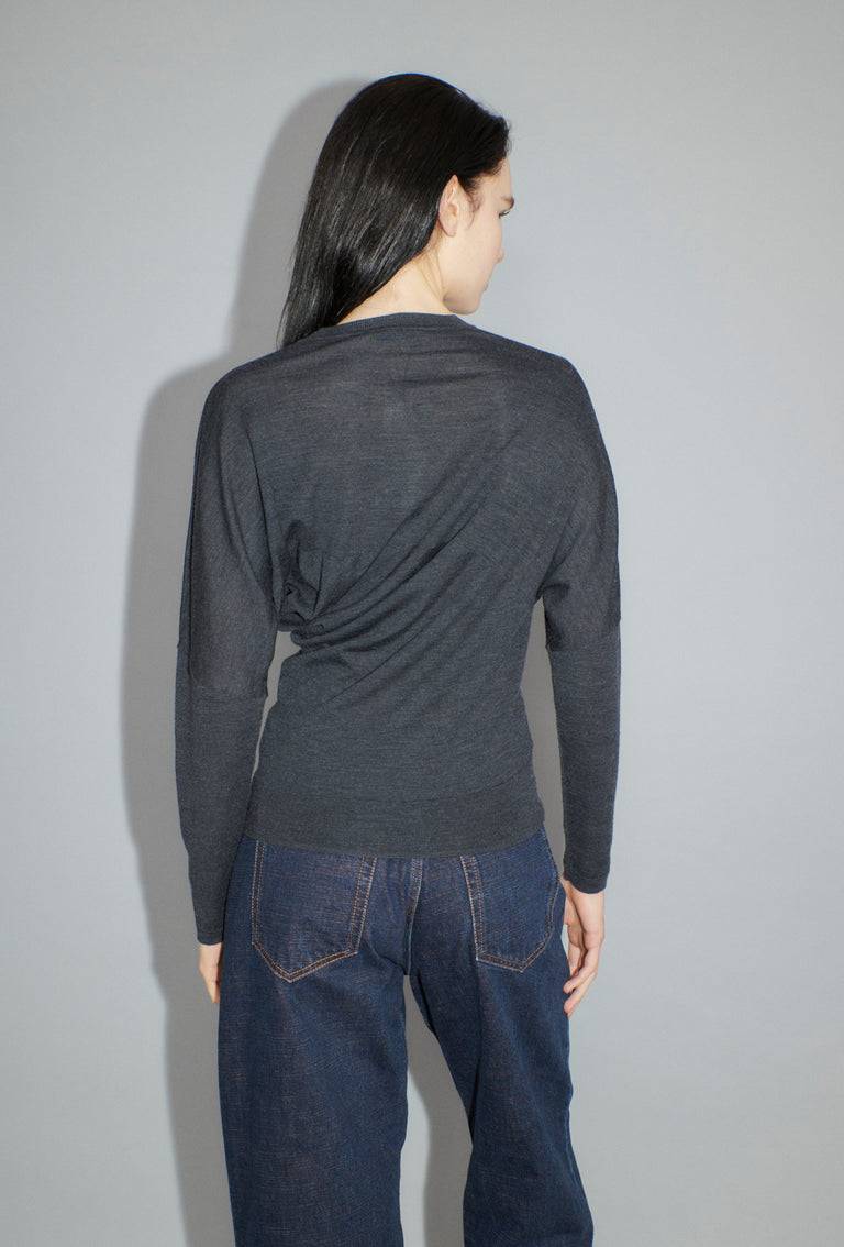 Odeeh Merino Extrafine Pullover, Charcoal Weihnachtsangebot