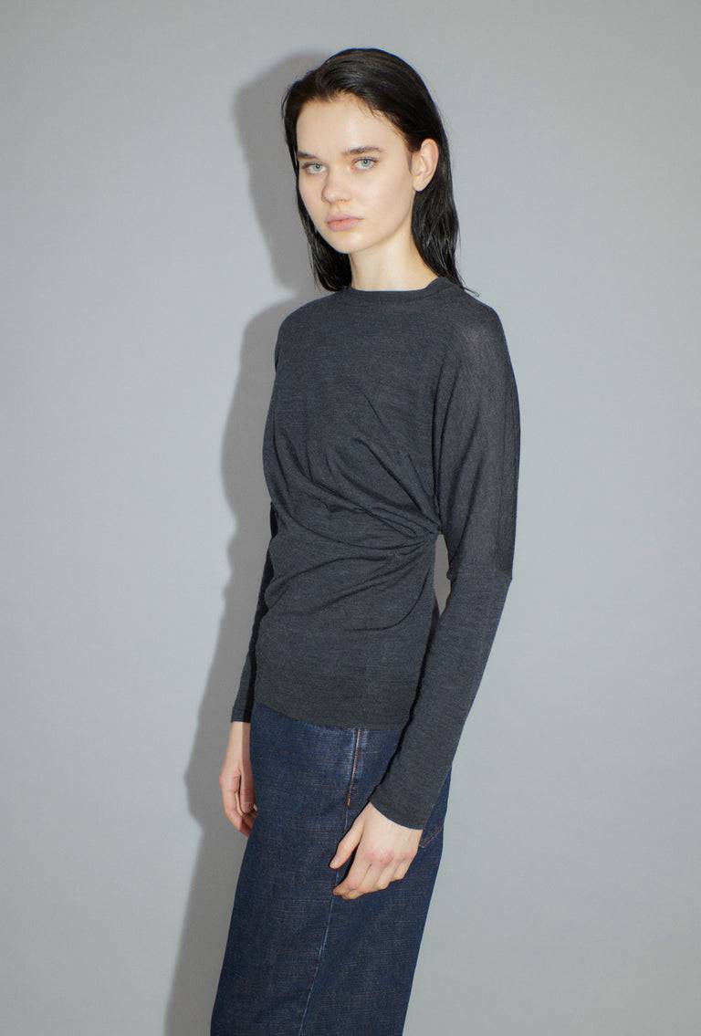 Odeeh Merino Extrafine Pullover, Charcoal Weihnachtsangebot